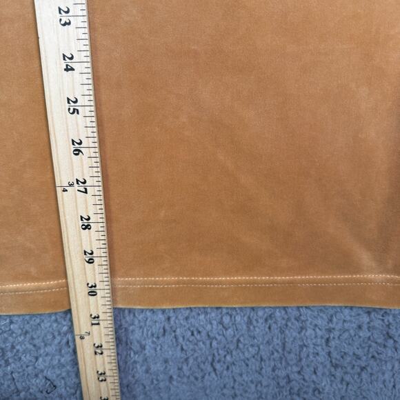 Sergio Tacchini Shirt Mens 4XL Meerkat Tan Debossed Velour Tee Logo Pullover - Picture 8 of 9